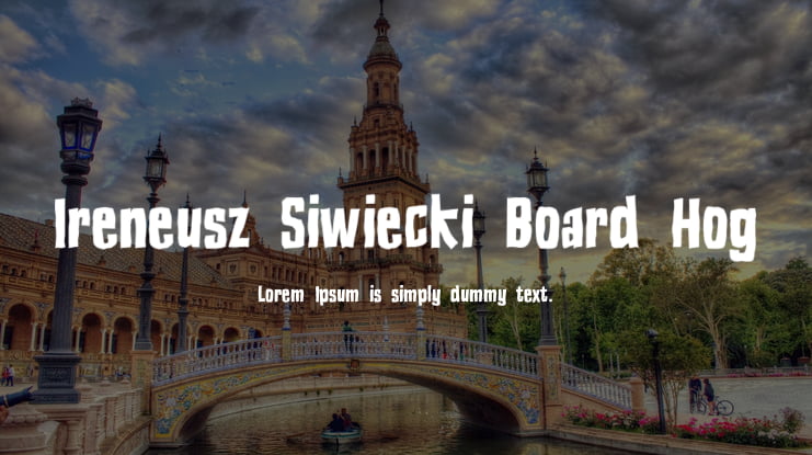 Ireneusz Siwiecki Board Hog Font