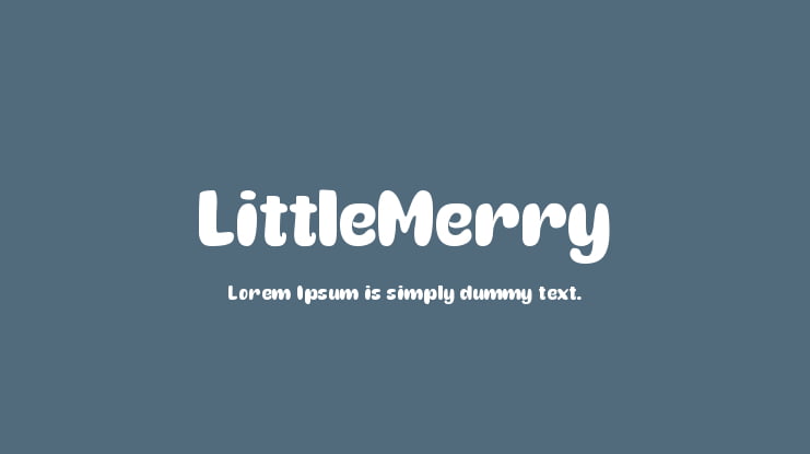 LittleMerry Font