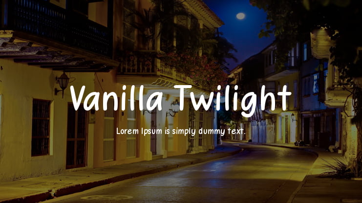 Vanilla Twilight Font