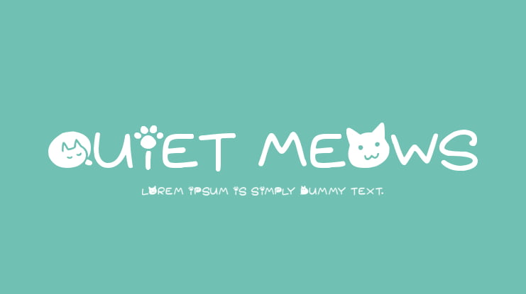 Quiet Meows Font