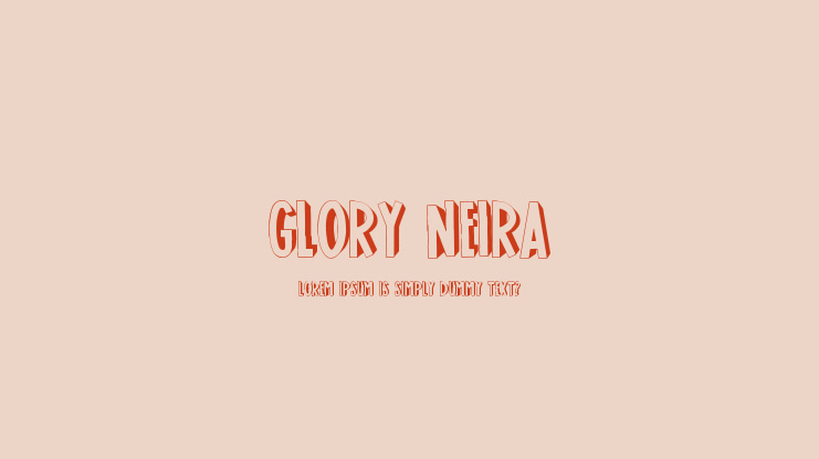 GLORY NEIRA Font