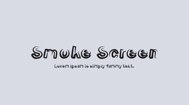 Smoke Screen Font Family