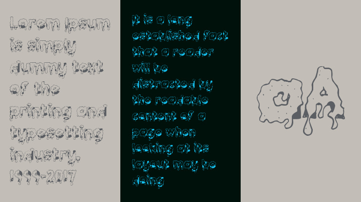 GooeyDrippySticky Font