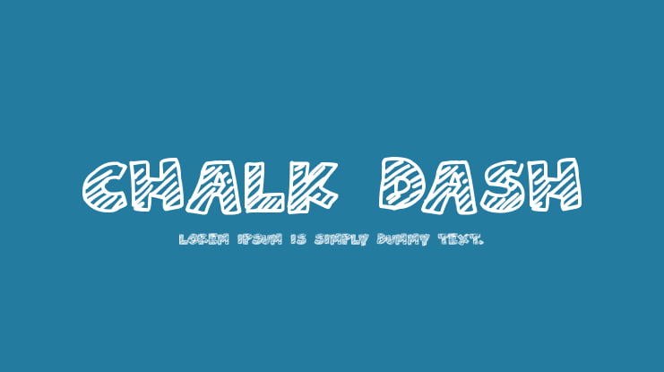 Chalk Dash Font