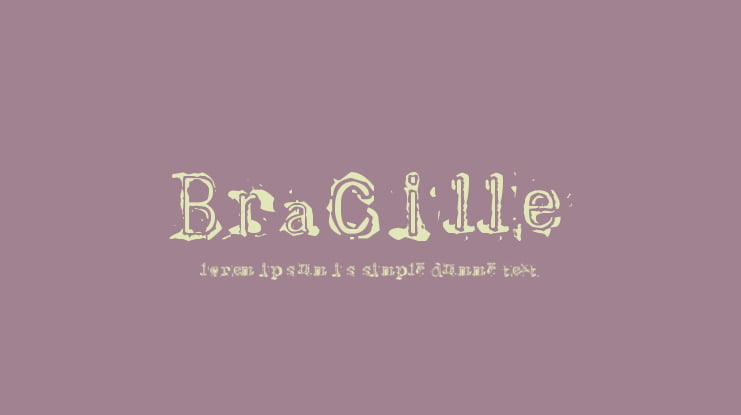 Bracille Font