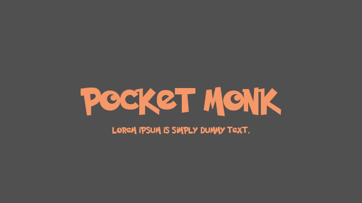 Pocket Monk Font