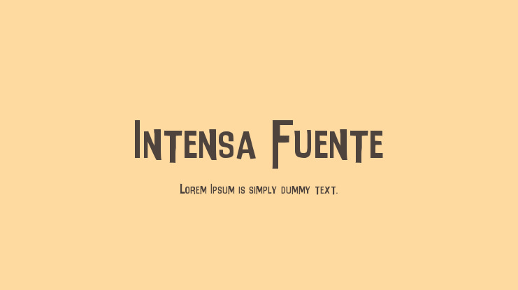 Intensa Fuente Font