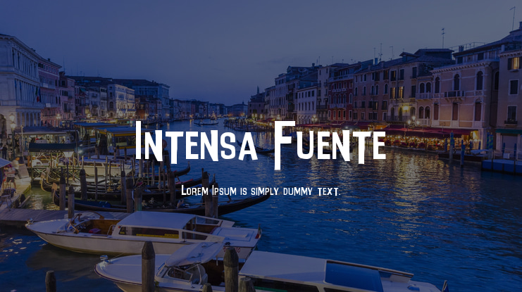 Intensa Fuente Font