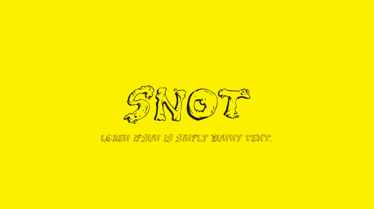 Snot Font