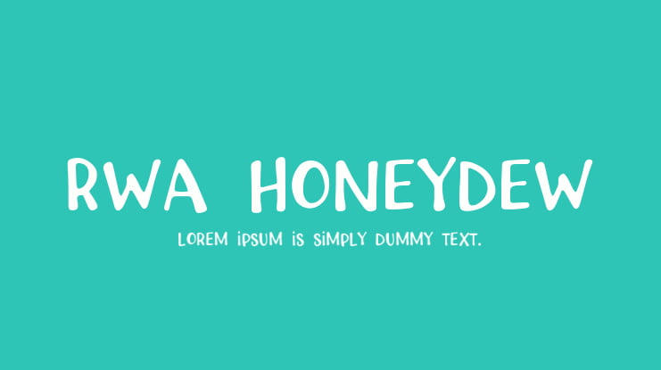 RWA Honeydew Font
