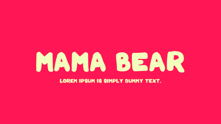 Mama Bear Font