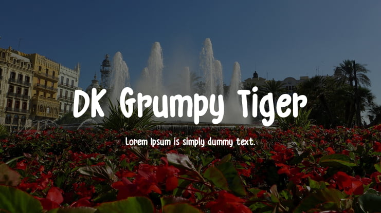 DK Grumpy Tiger Font