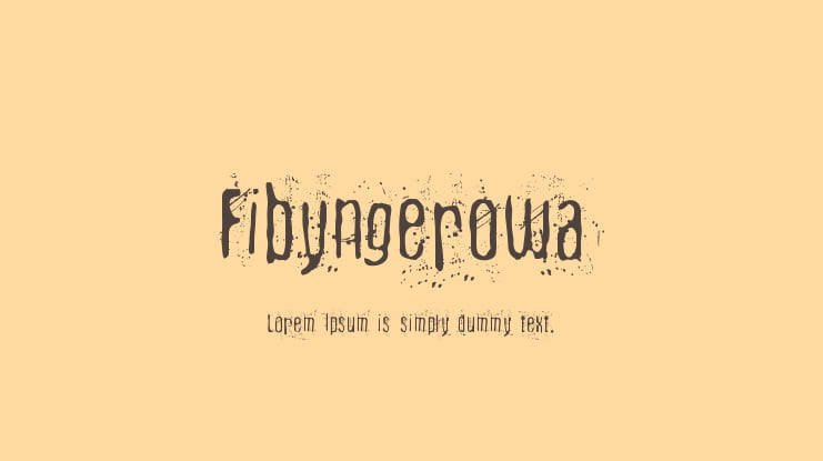 Fibyngerowa Font
