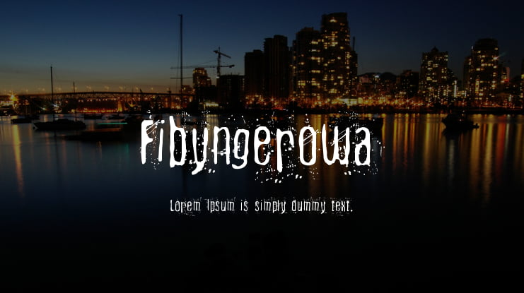 Fibyngerowa Font