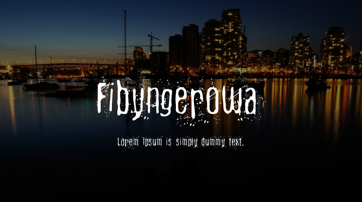 Fibyngerowa Font