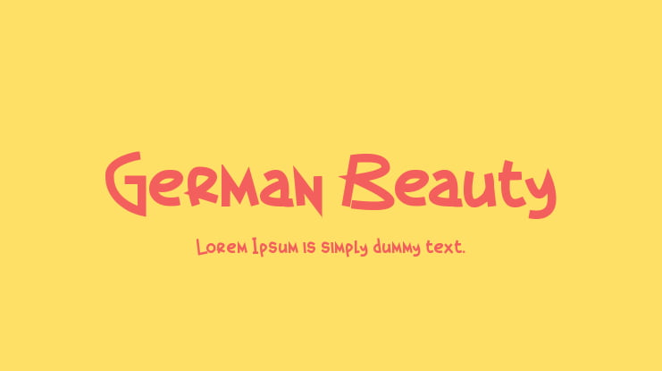 German Beauty Font
