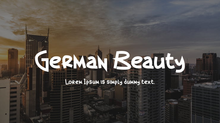 German Beauty Font
