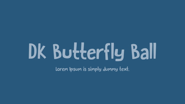 DK Butterfly Ball Font