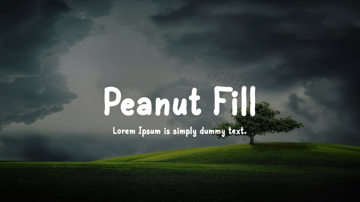 Peanut Fill Font Family