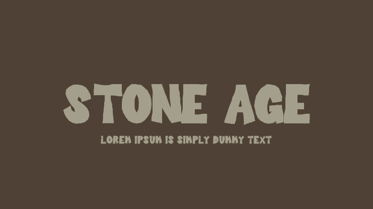 Stone Age Font