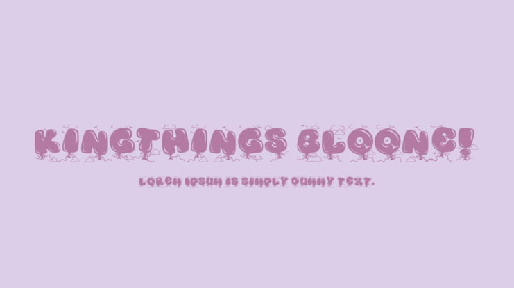 Kingthings Bloone! Font