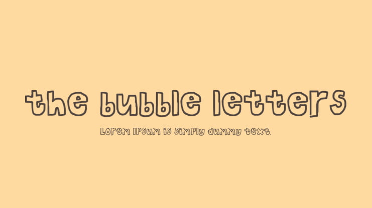 The Bubble Letters Font Download Free For Desktop Webfont