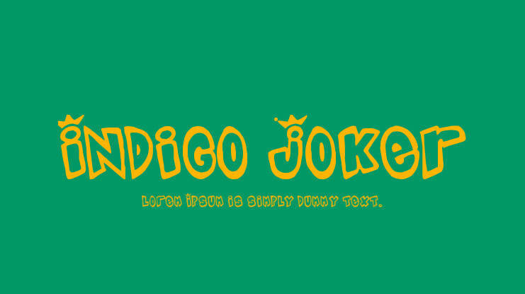 Indigo Joker Font