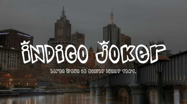 Indigo Joker Font