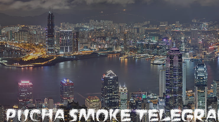PUCHA SMOKE TELEGRAPH3 Font