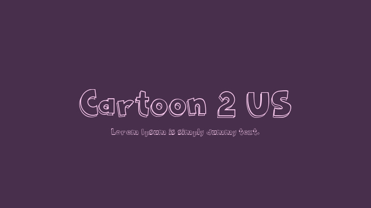 Cartoon 2 US Font