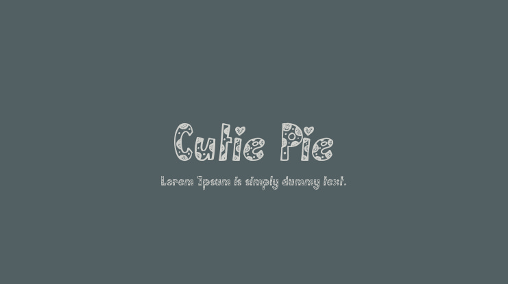 Cutie Pie Font