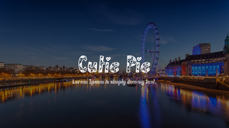 Cutie Pie Font