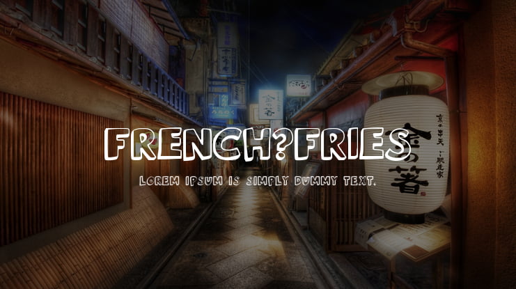 French_Fries Font