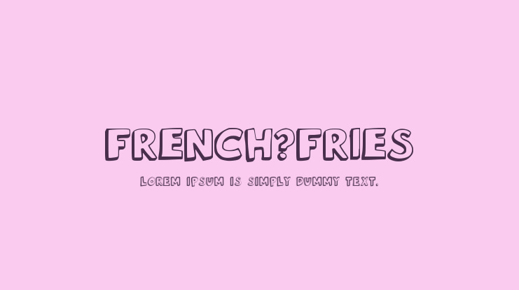 French_Fries Font