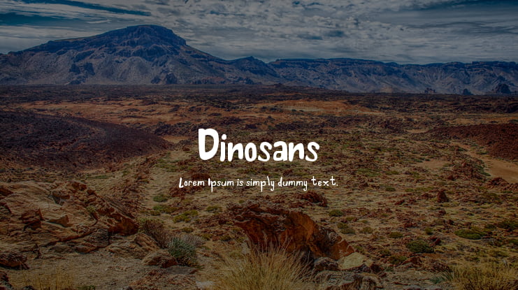 Dinosans Font