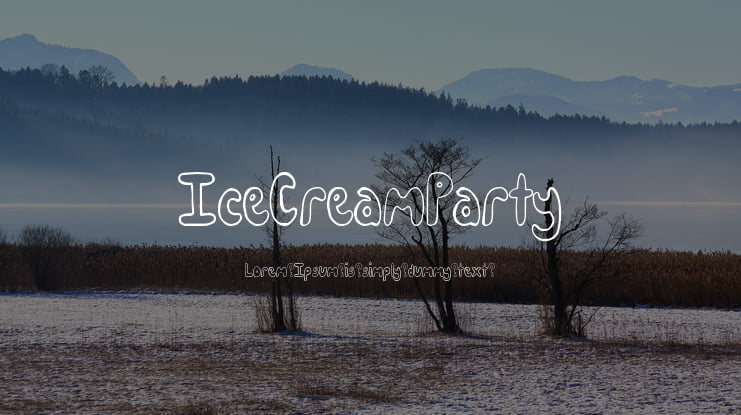 IceCreamParty Font Family