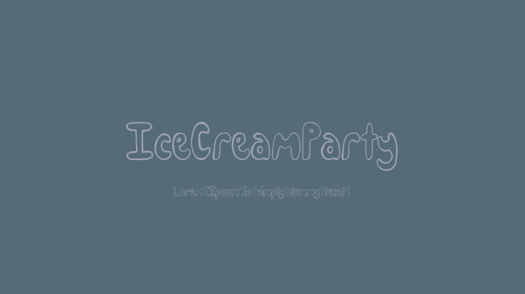IceCreamParty Font Family