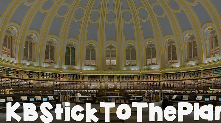 KBStickToThePlan Font