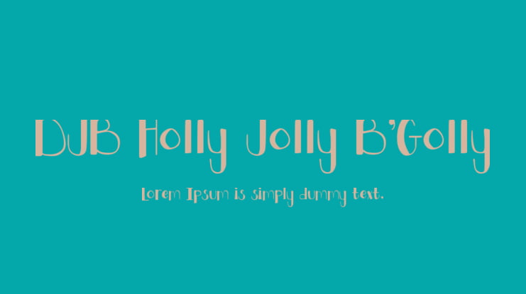DJB Holly Jolly B'Golly Font