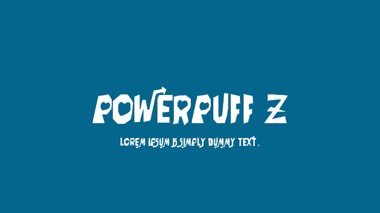 PowerPuff Z Font