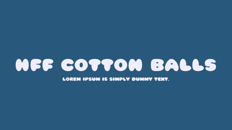 HFF Cotton Balls Font