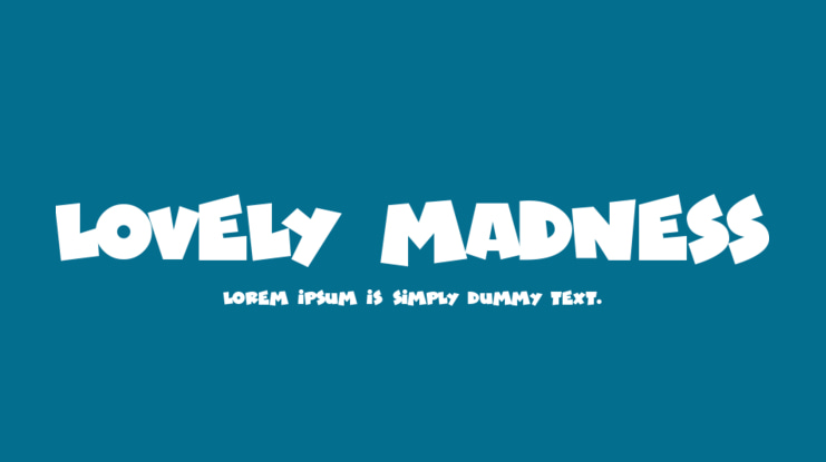 Lovely Madness Font
