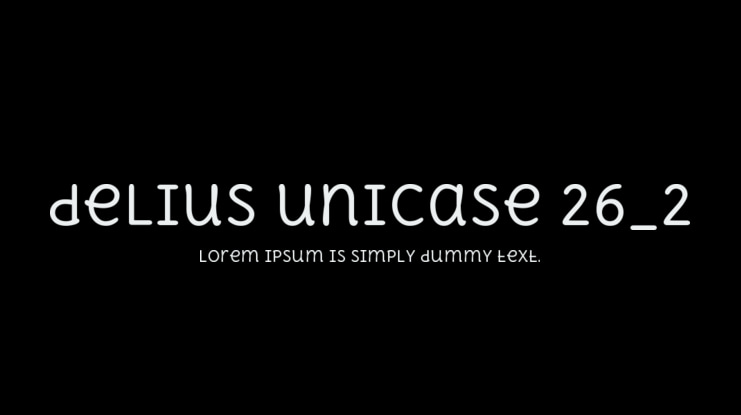 delius unicase 26_2 Font Family