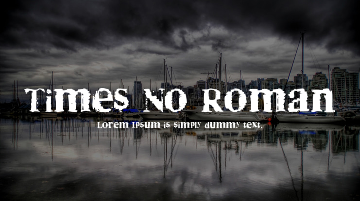 Times No Roman Font