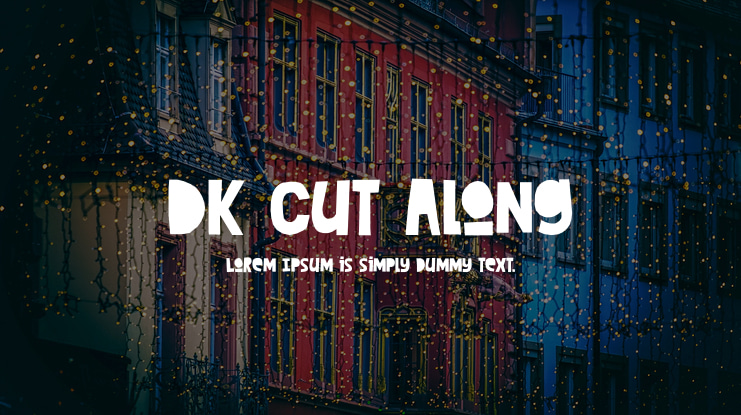 DK Cut Along Font