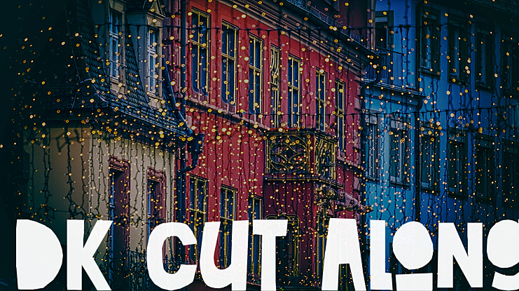 DK Cut Along Font