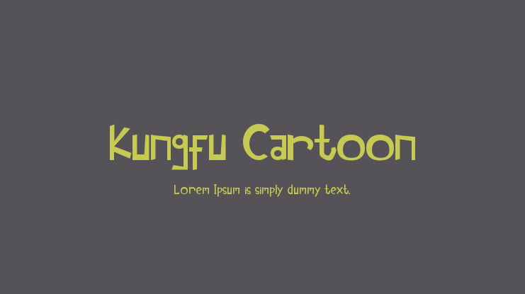 Kungfu Cartoon Font