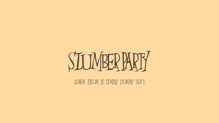 SlumberParty Font