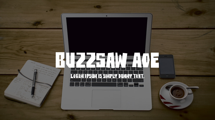 BuzzSaw AOE Font Family