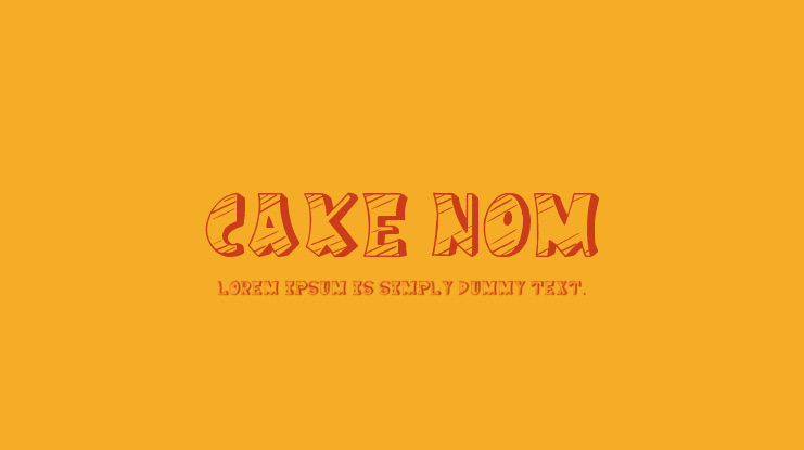 Cake Nom Font